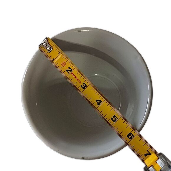 Monmouth Pottery Beehive Bowl 6" Gray Mixing Nesting Maple Leaf Vintage USA Farm - Picture 3 of 15